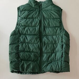Kids Green Puffer Vest